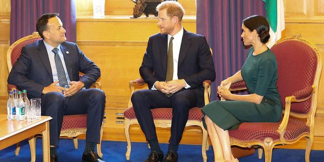 Varadkar chats with the Duke and Duchess.

Photo: Getty