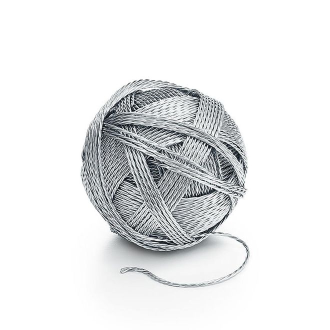 Everyday Objects ball of yarn in sterling silver