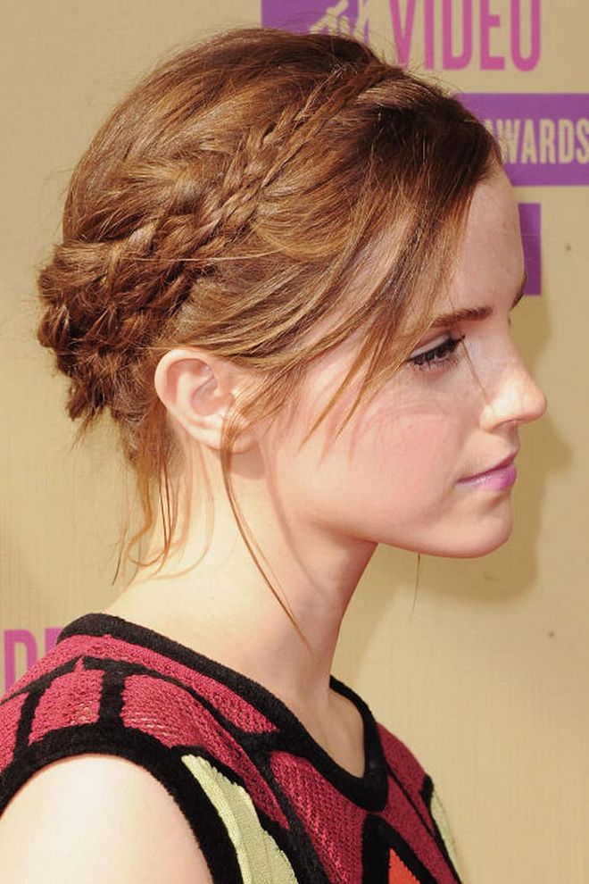 A laidback crown braid for the MTV Video Music Awards in 2012.