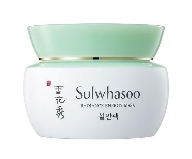 For a deeply invigorating treat, apply Sulwhasoo’s Radiance Energy Mask liberally before bed: Its special blend of replenishing Korean herbs restores skin barrier function.