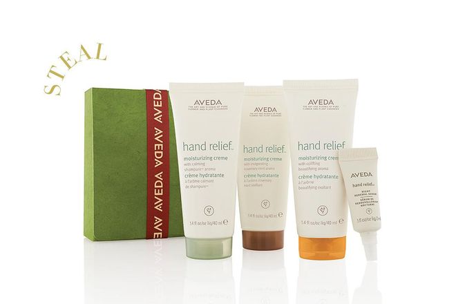 Packed with nourishing emollients, each of the three Hand Relief hand creams leaves skin supple and smooth. A sample of the Hand Relief Night Renewal Serum also treats skin for intense repair. What’s more, AVEDA will donate USD$1 for each kit sold to the Global Greengrants for Nepal earthquake relief. 