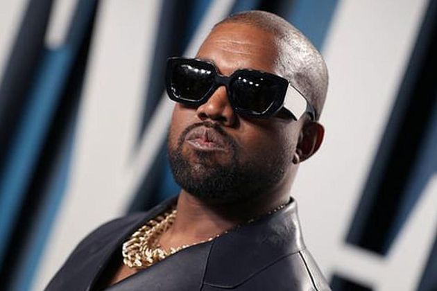 Kanye West at 2020 Vanity Fair Oscar Party