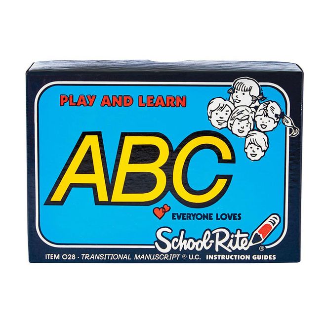 This box features 13 templates that children can use to help practise writing the letters of the alphabet. Each template features just two large letters so that they can focus on the task of accurately forming the contours of each letter and developing standard stroke patterns.