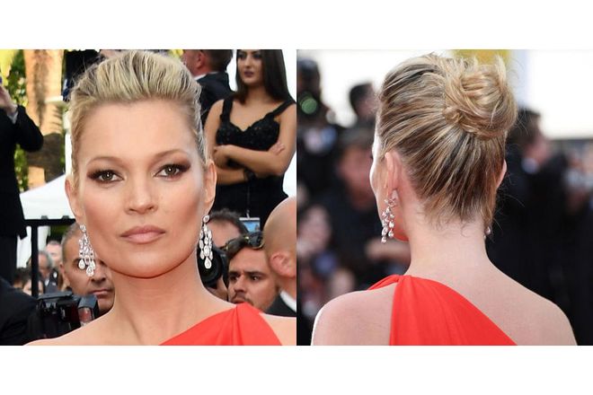 The only way to do a voluminous updo with edge: slight height on top and a haphazardly pinned twist in back.
