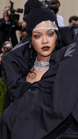 Rihanna Wears A Glittery Black Gown For New Year's Eve In Barbados