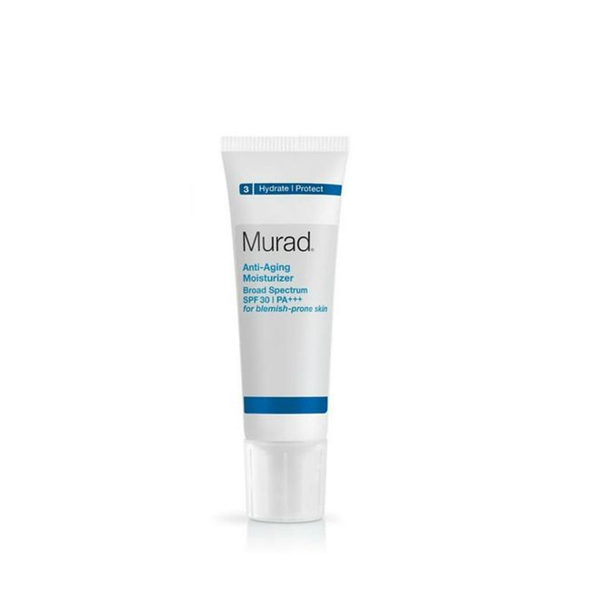 Battling adult acne is a constant tug-of-war between controlling sebum production and ensuring adequate hydration and protection without over-burdening your skin. So when something like this Murad moisturiser comes along, you hold on tight to it. Developed specifically to handle all the challenges of adult acne, it unclogs pores, shields skin from the sun and reduces the appearance of fine lines, thanks to a carefully calibrated blend of antioxidants, hydrators and anti-inflammation actives. Over time, blemishes are reduced, skin looks brighter and skin texture is improved.  
Photo: Courtesy