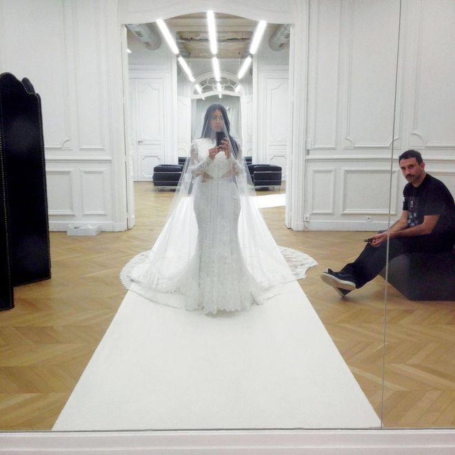 "This was a dream come true! Every girl's fairy-tale wedding dress brought to life by my good friend Riccardo Tisci for Givenchy couture." (2014