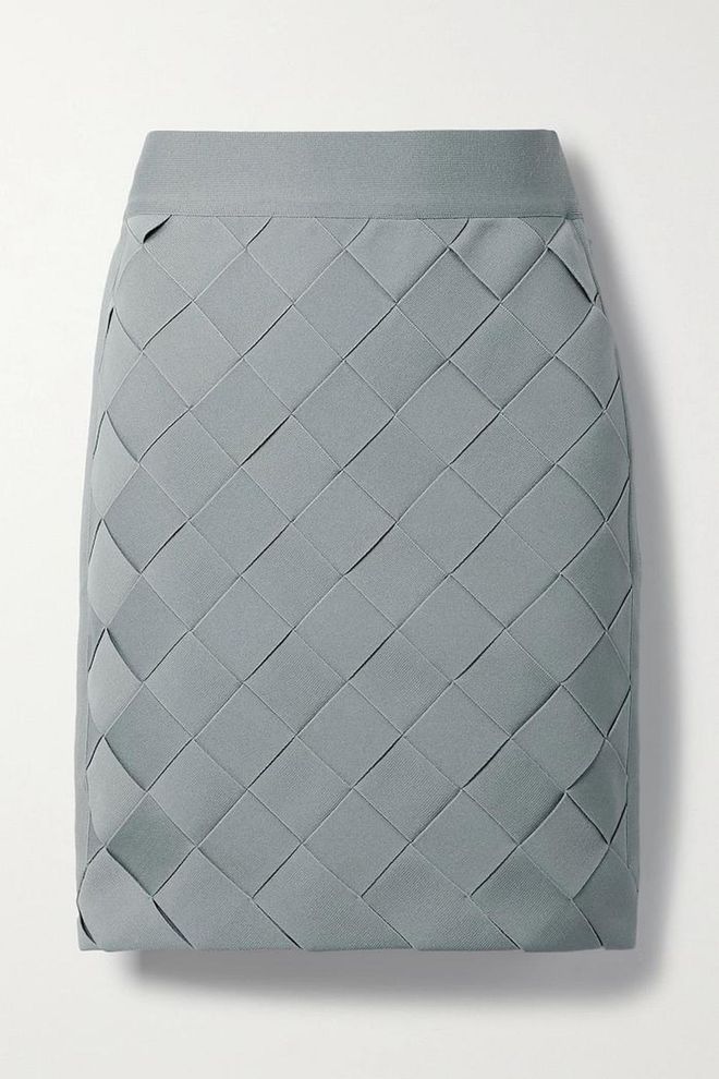 Woven Bandage Mini Skirt, $1,379, Hervé Léger at Net-a-Porter