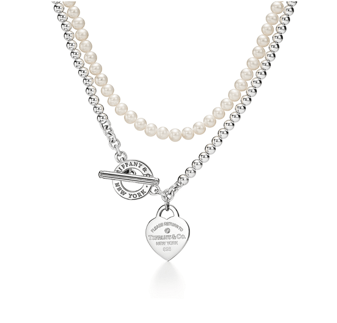 Wrap Necklace In Silver With Pearls And A Diamond, USD$1,350 (S$1837.51), Tiffany & Co.
