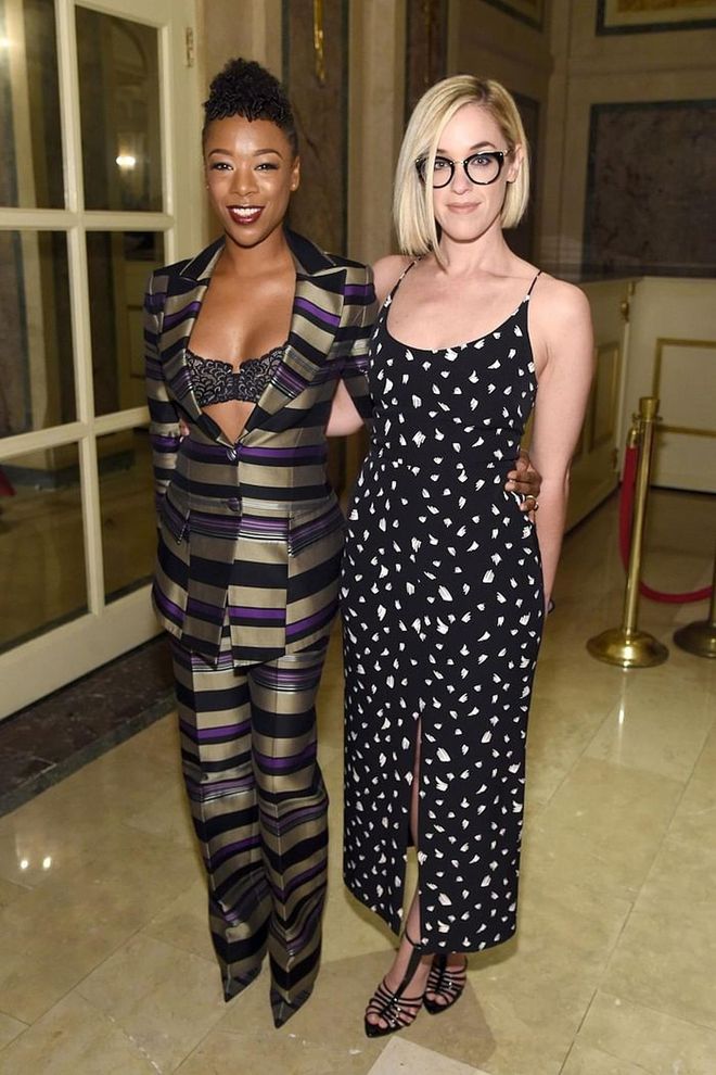 Orange is the New Black actress and writer Wiley and Morelli met on set, and married on March 25th after a little more than two years together. The brides walked down the aisle in Palm Springs, both in custom looks by Christian Siriano. Morelli proposed in October 2016, after being married to her ex-husband until 2012. In an interview with Out Magazine, Morelli explained that Wiley supported her through her divorce and in coming out, during which time they fell in love. Photo: Getty 