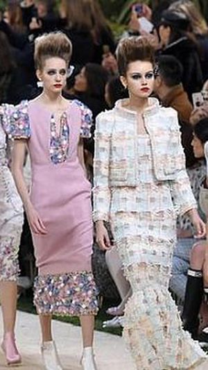Models Walking Runway at Chanel Haute Couture Spring 2019