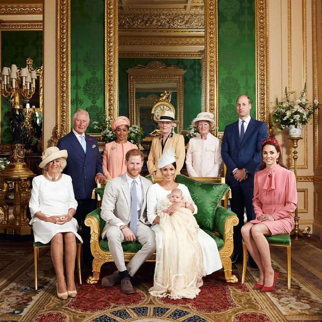 Archie's christening royal portrait