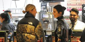 Kendall Jenner at McDonald's in Oxford, England