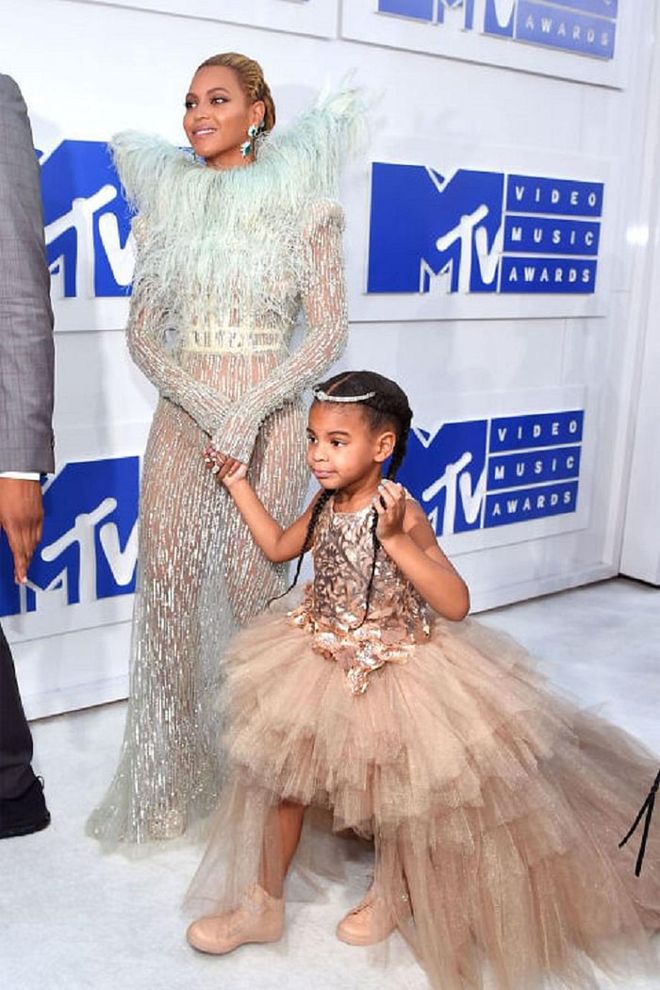The Carter twins are bound to receive the most epic hand-me-downs, including this $11,000 dress Blue wore to the VMAs in 2016.