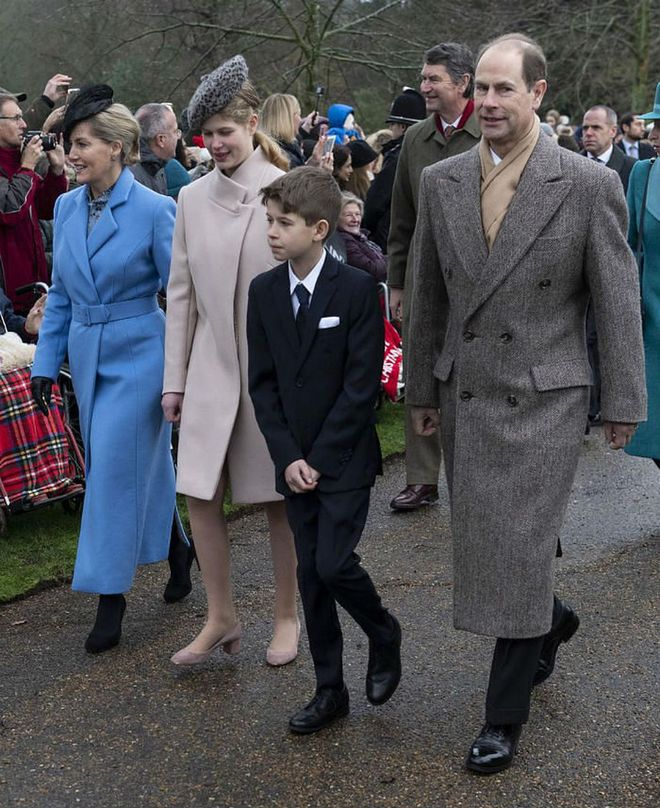 Prince Edward, Earl of Wessex, and Sophie, Countess of Wessex with James Viscount Severn and Lady Louise Windsor
