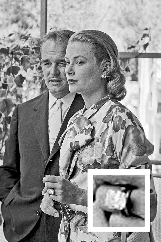 Prince Rainier of Monaco proposed to Grace Kelly with an eternity band of rubies and diamonds, but later purchased a 10.5-carat emerald-cut diamond flanked by two baguettes and set in platinum for the actress.

Photo: Getty 