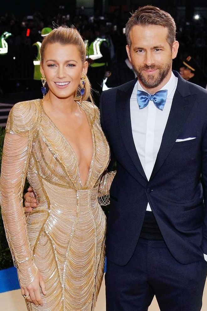 Lively and Reynolds met when they filmed their 2011 movie Green Lantern, where the pair played love interests on the big screen. However, their on-camera chemistry didn't immediately translate IRL. A year after filming wrapped, the two went on a double date, both with other people.

"That was the most awkward date for that respective party because we were just like fireworks,” Reynolds told Entertainment Weekly. “We were such good friends for so long and we both got to know each other as friends. It didn’t click for a good year and a half,” Lively added.

Eventually, the couple got married in 2012 with a dreamy Charleston wedding, and now have two adorable daughters together: James and Inez.

Photo: Getty