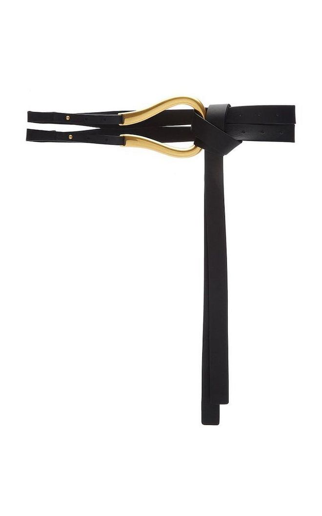 Horseshoe Leather Waist Belt, US$950 (S$1,280), Bottega Veneta from Moda Operandi