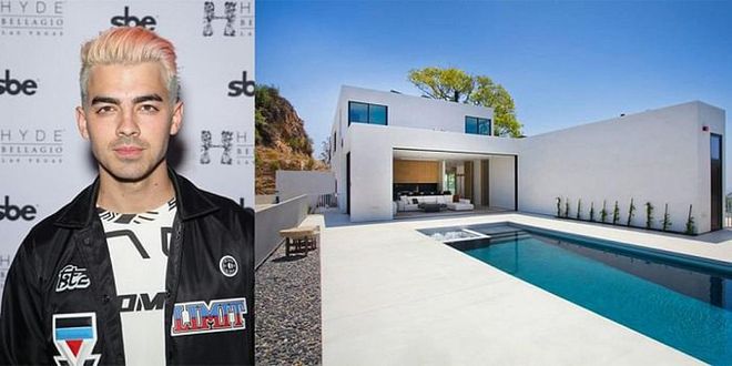 After his split from Gigi Hadid, DNCE frontman Joe Jonas shacked up in this seven bedroom bachelor pad. Perched at the summit of Los Angeles' Runyon Canyon, the space offers floor-to-ceiling windows, a movie theater, and Jacuzzi. Not too shabby. 