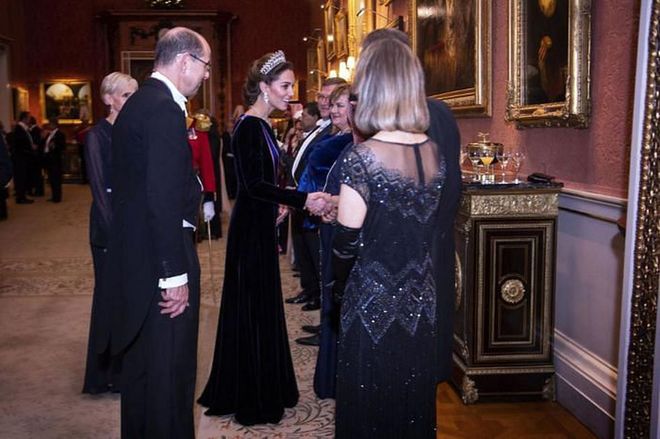 Kate greets guests at the affair.

Photo: Getty