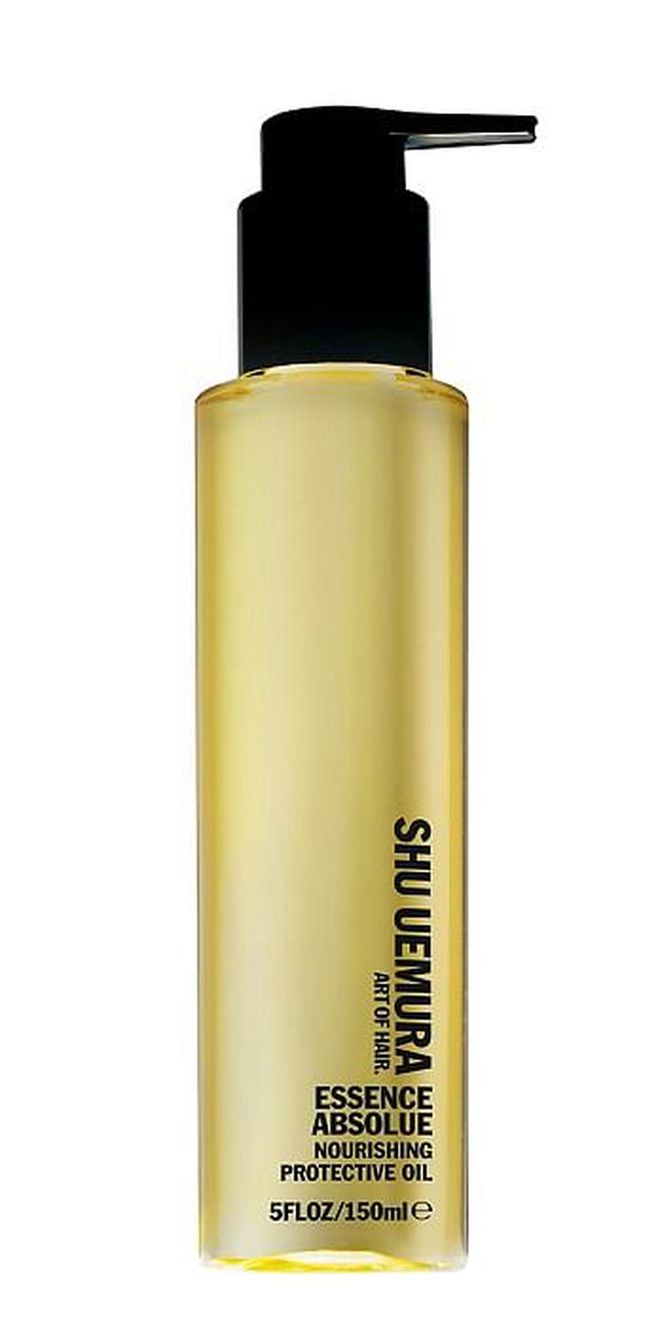 Formulated with camellia oil, this protective oil shields against UV rays while penetrating deep into hair shaft to deliver nutrients for stronger, smoother hair.