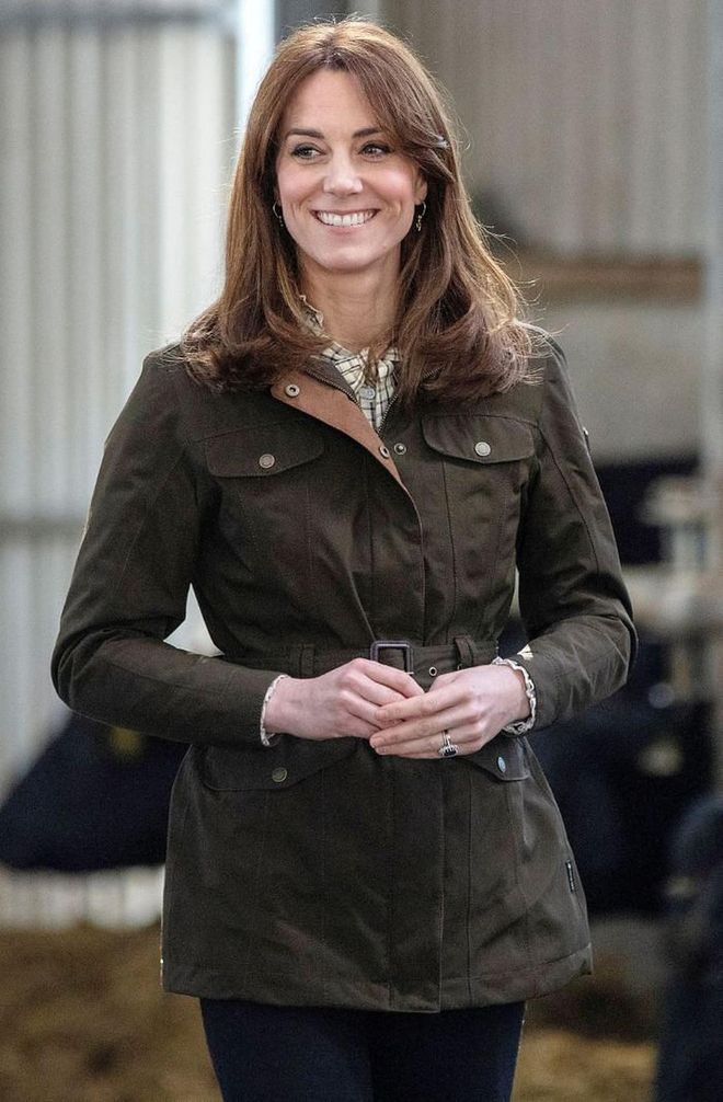 Kate smiles during her visit to Teagasc Research Farm.

Photo: Getty