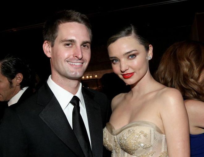 The founder of Snapchat, Evan Spiegel, and his model wife have donated $10 million to charities such as Allies for Every Child, Homeboy Industries, Koreatown Youth Community Center, Proyecto Pastoral, and the Venice Family Clinic.

Photo: Getty