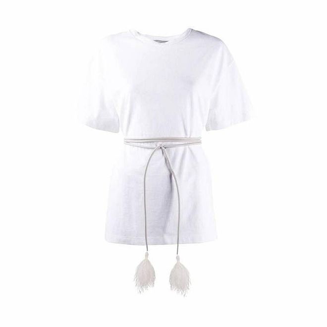 Belted Oversized Short-Sleeved T-Shirt, $1,840, Valentino at Farfetch