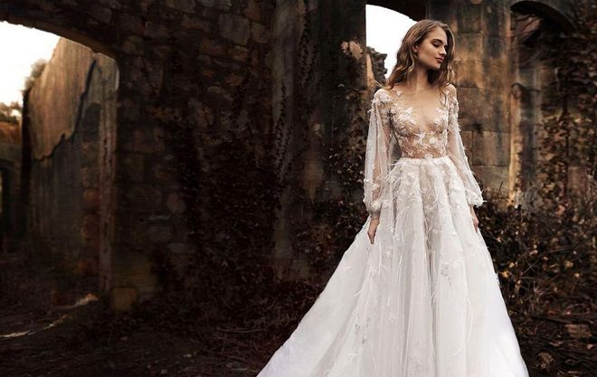 In 2014, when Pinterest took over the wedding-planning industry and gave brides a reason to spend each weekend in bed with a cup of coffee plotting for their dream dress, there was one gown that was pinned to more boards than any other: Paolo Sebastian's ballerina-inspired gossamer gown, dubbed Swan Lake, broke the Internet. Ever since, this Australian designer has never wavered from his delicate embellishments and romantic aesthetic, delivering bespoke bridal and Couture-quality creations each season. Most of his collections are eveningwear and in color, but almost all of it translates seamlessly to the aisle when made in ivory or a pastel upon request.