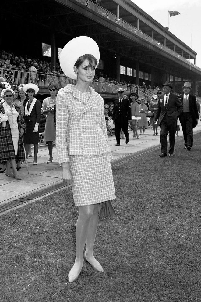 Jean Shrimpton at the Melbourne Cup, 1965
Photo: Getty