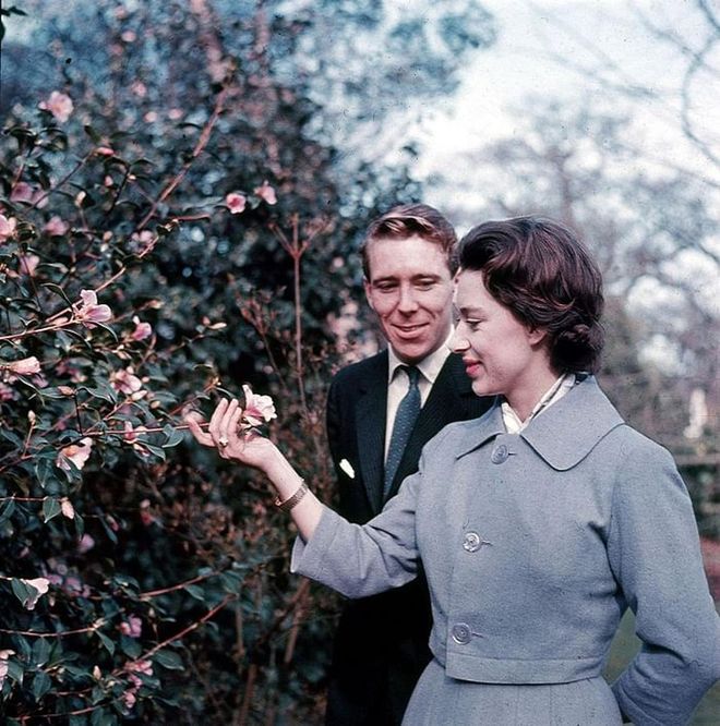 Photographer Antony Armstrong-Jones proposed to Princess Margaret with a ruby and diamond ring modelled after a rose bud—and he had the cutest reason for choosing this design: Margaret's middle name is Rose. Photo: Getty 