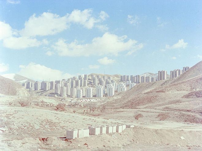 A view of half-constructed buildings in the new town of Pardis, located 17 km northeast of Tehran province. The timing of the completion is being constantly postponed. 
