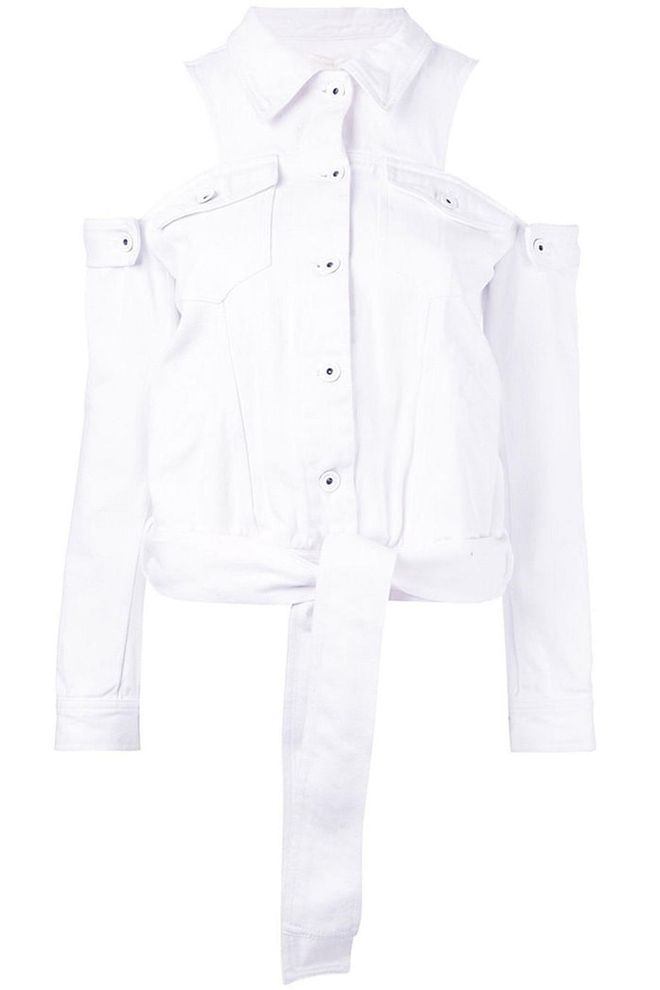 Jonathan Simkhai denim jacket, $374, farfetch.com.