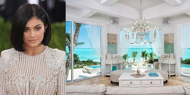 Makeup mogul Kylie Jenner knows how to celebrate her birthday in style. For her 19th birthday, the Keeping Up With The Kardashians star rented out not one villa in Turks and Caicos, but three. The $10,000-a-night compound features a 1,000-square-foot gymnasium, a Turkish steam bath, a tennis court, a cinema room with a popcorn machine, a fire pit, a jacuzzi, and even a waterfall. While Hailey Baldwin, Bella Hadid, and Kendall Jenner were said to be in attendance, the property could accommodate up to 54 of Kylie's closest friends. 