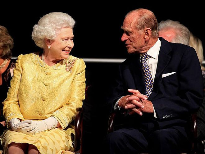 Queen Elizabeth II and Prince Philip attend a reception for the event, "A Celebration of Novia Scotia" at the Cunard Centre in Halifax, Canada, during a royal tour.