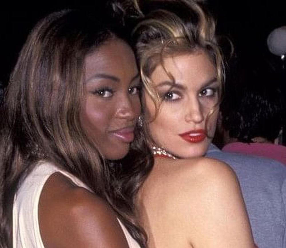 Naomi Campbell and Cindy Crawford