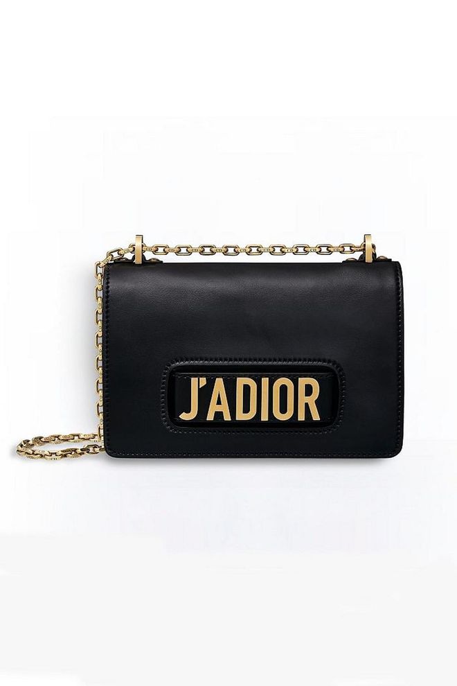 Pledge your devotion to Dior with its J'adior flap bag, a key piece in the label's autumn/winter 2017 campaign. Either slide your hand through its front clasp, or drape it over your shoulder.