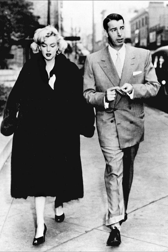 Monroe announced her divorce from DiMaggio on October 6, 1954, 274 days after their wedding. She cited "mental cruelty" as her reason for filing. Photo: Getty. 