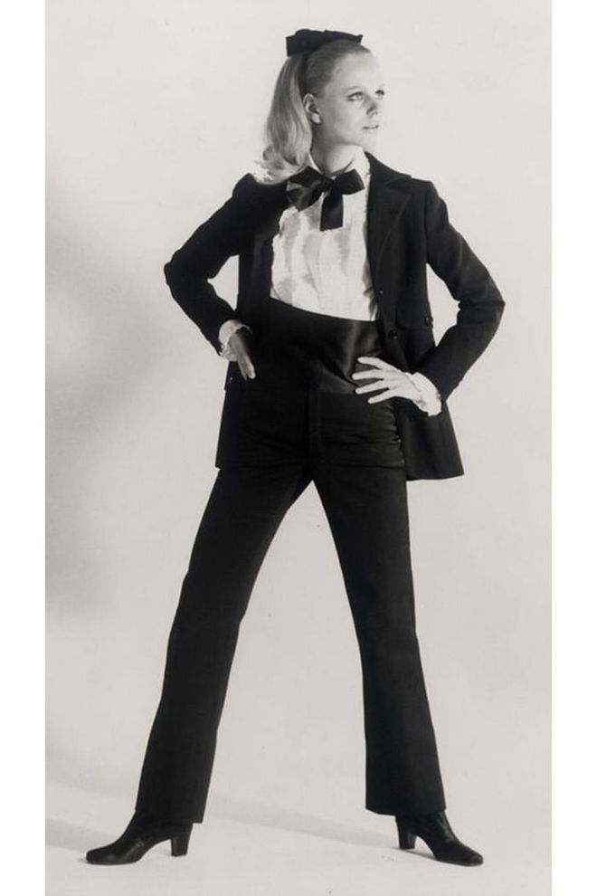 "First" tuxedo worn by Ulla, Autumn/Winter 1966 haute couture collection