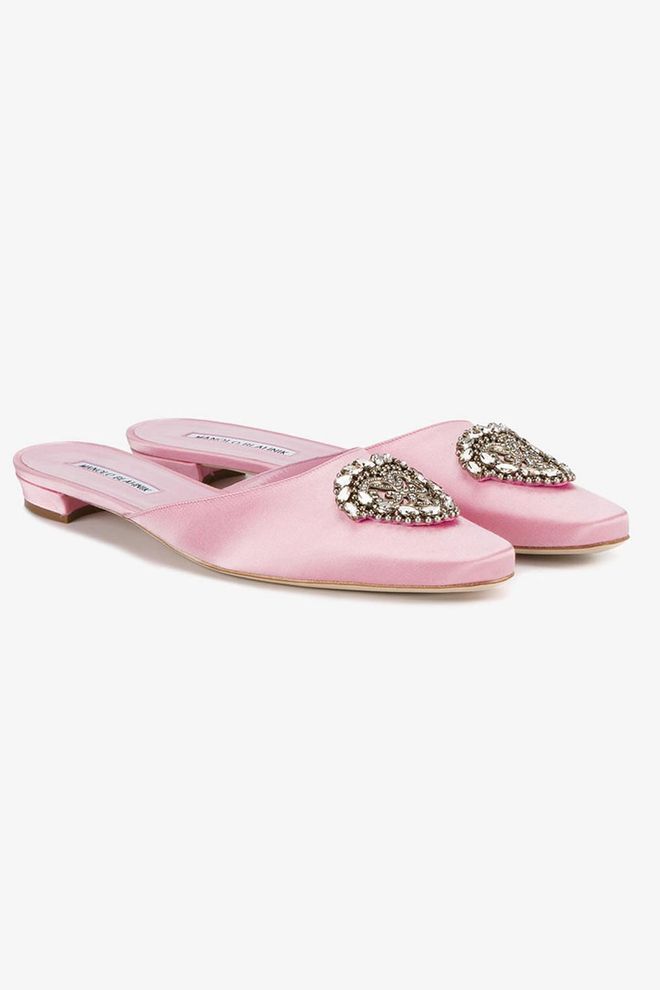 Perfect princess slippers.
Satin mules, £795