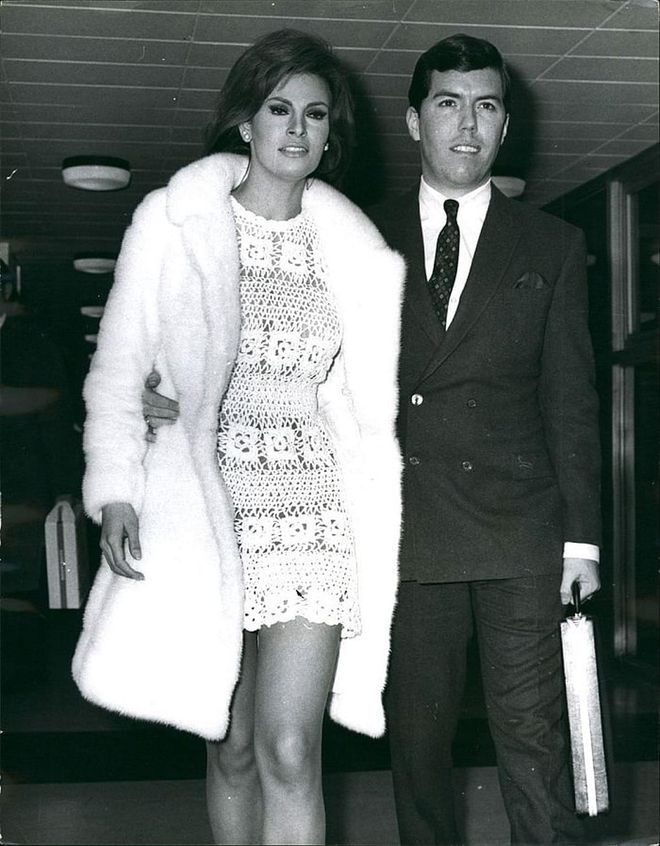 Marrying Patrick Curtis in 1967. Flying in your wedding dress: the ultimate. 