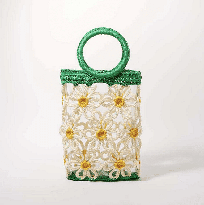 Daisy Crochet Mini Tote, $282, Lele Sadoughi