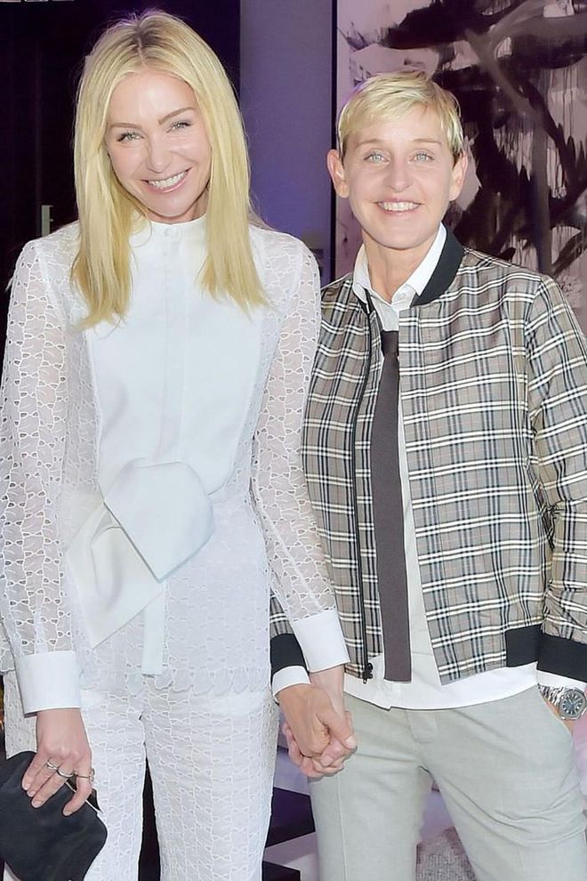 Ellen and Portia started dating in 2004, and were later married in 2008 after the California Supreme Court overturned the ban on same-sex marriage. "I'm so grateful for the love in my life," DeGeneres told People in 2016. "Because not everybody finds that. Not everybody finds that best friend."

Photo: Getty