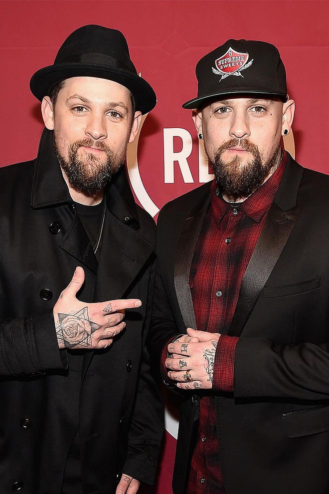 As teenagers, this famous pair of rockers formed the band Good Charlotte back in 1996. These days, Benji is married to actress Cameron Diaz and serves as a judge on The Voice Australia, whereas his identical twin brother Joel is married to Nicole Richie and continues to produce music.