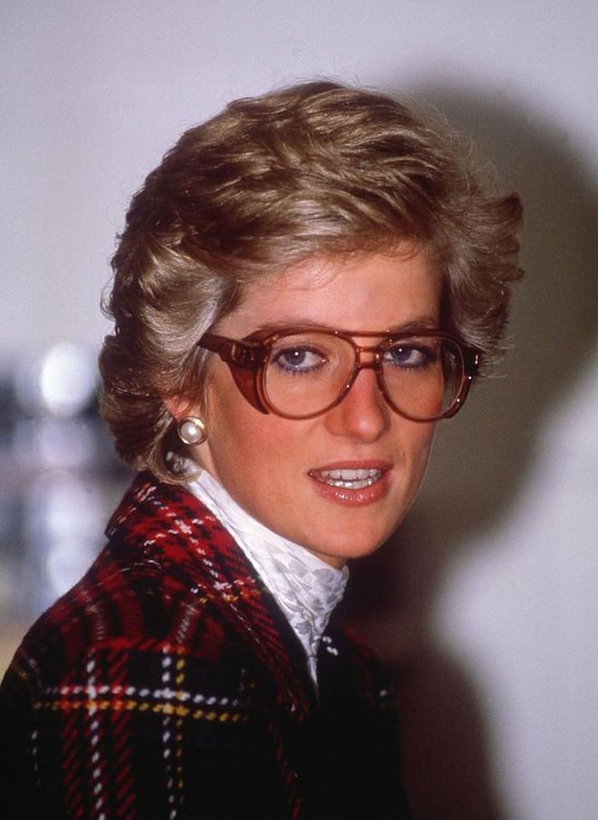 As far as we know, Princess Diana didn't wear glasses, which means she is literally wearing these for the sake of fashion. Bow down. Photo: Getty 