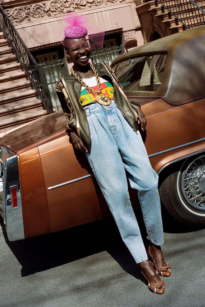 The Gucci x Dapper Dan lookbook features a combination of both models and Harlem locals wearing the new collection in the neighborhood. Photo: Ari Marcopoulos/Gucci x Dapper Dan

