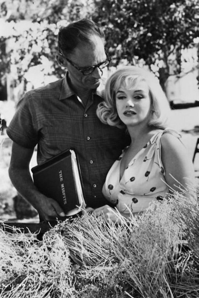 On the set of The Misfits. The couple divorced shortly after. Photo: Getty. 