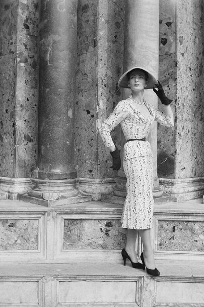 A Christian Dior model in Venice, Italy.

Photo: Getty