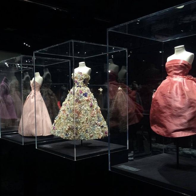 To mark the 70th anniversary of Dior couture, the brand's booth at Baselworld played host to a collection of exact replica couture gowns in miniature
