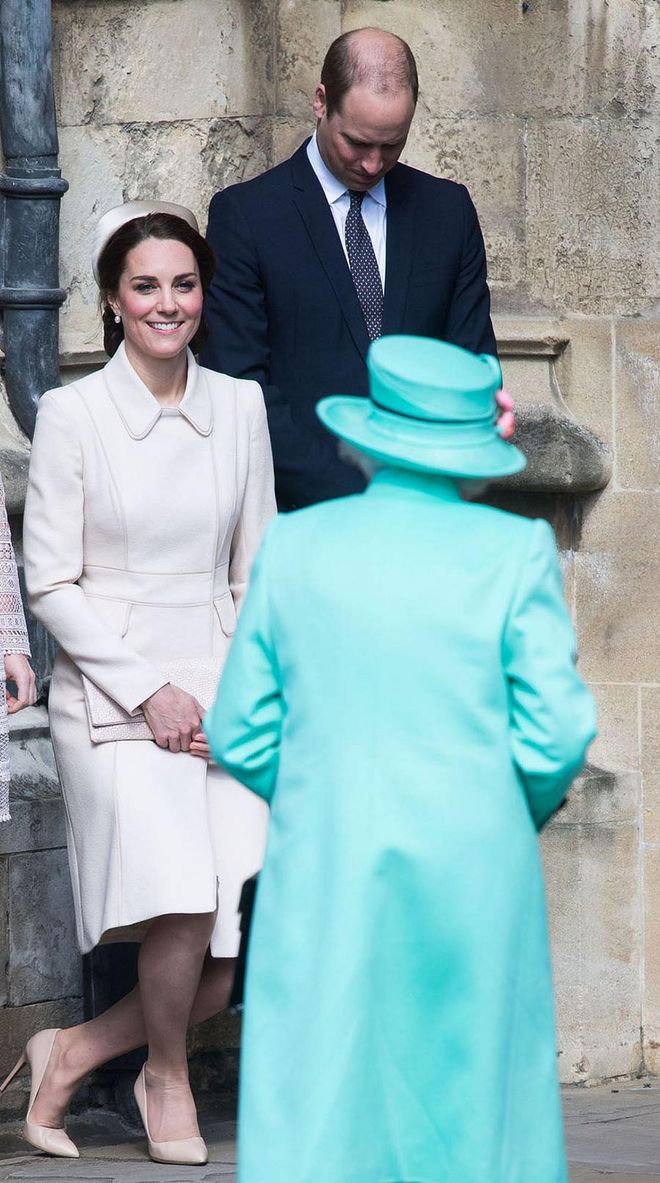 When greeting the Queen, men are expected to bow their heads, while women curtsy. However, curtsies are a demure and subtle dip down with one leg behind the other, rather than the grand gestures depicted in old films or tales of Disney royalty.
Photo: Getty